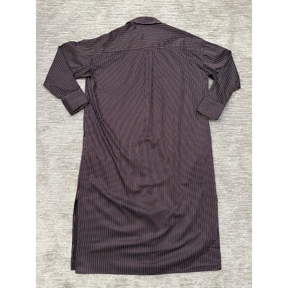 Peruvian Connection x Glenda Bailey Dress Womens Large Striped Shirt Pockets - Picture 5 of 12